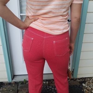 Red high waisted vintage pants